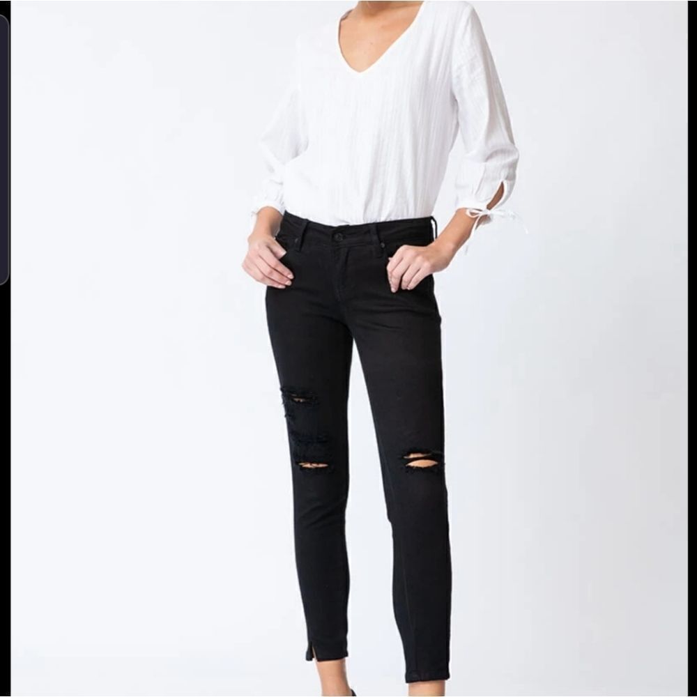 Kancan Claire Low Rise Ankle Skinny Jeans Sz 13/30